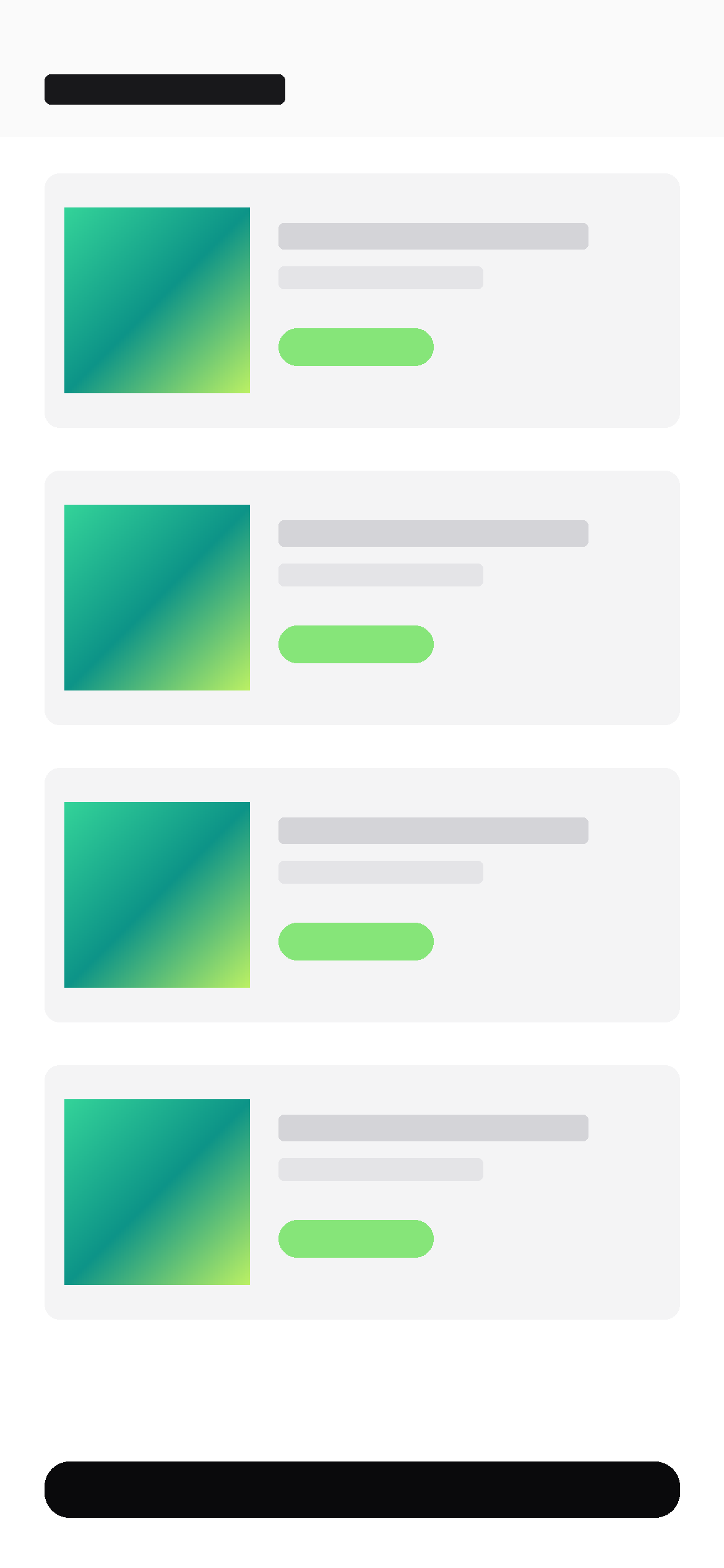 Fintra's mobile payments list
